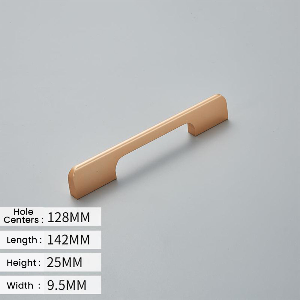 Solid Aluminum Alloy Modern Black Long Cabinet and Drawer Handles