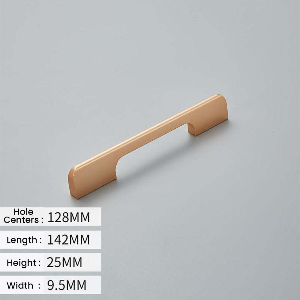 Solid Aluminum Alloy Modern Black Long Cabinet and Drawer Handles