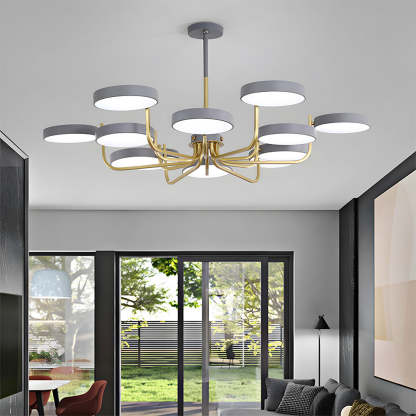 Nordic Iron LED Ceiling Light for Living Room