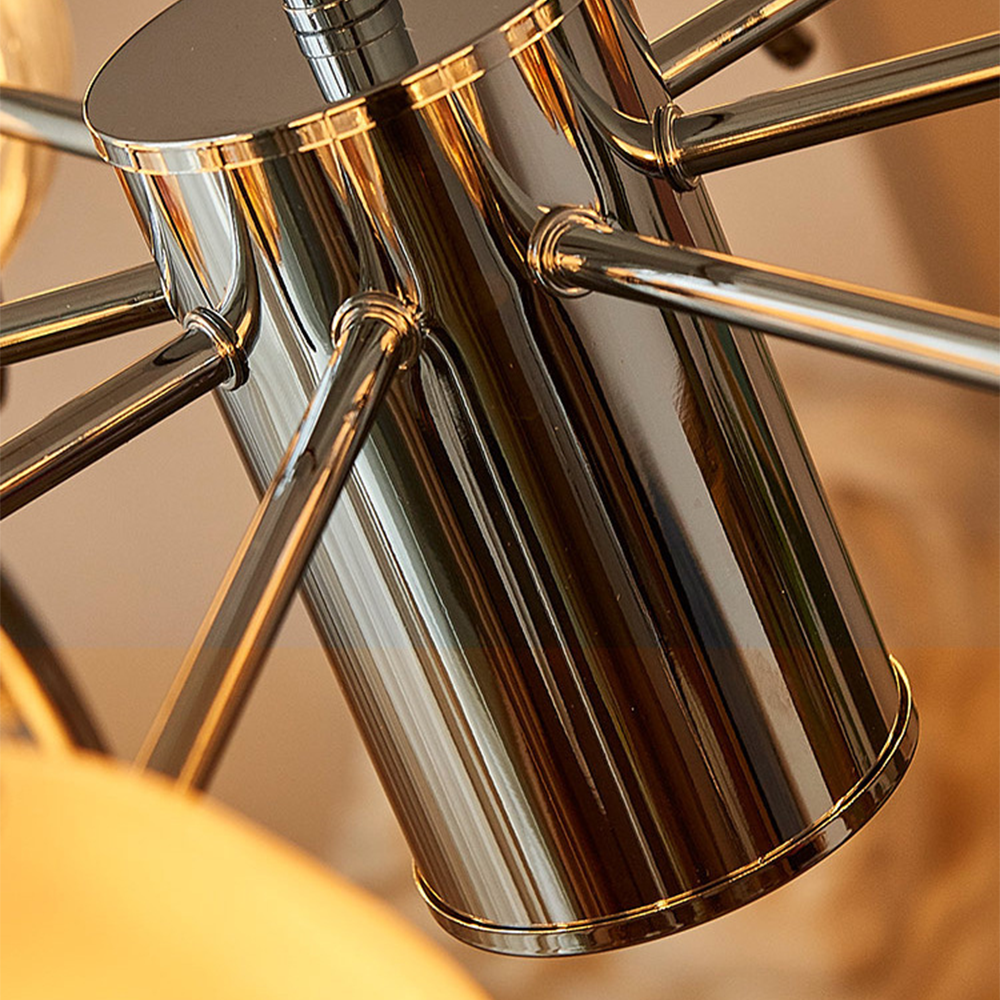 Retro Flower Shape Bauhaus Glass Chandelier -Homdiy