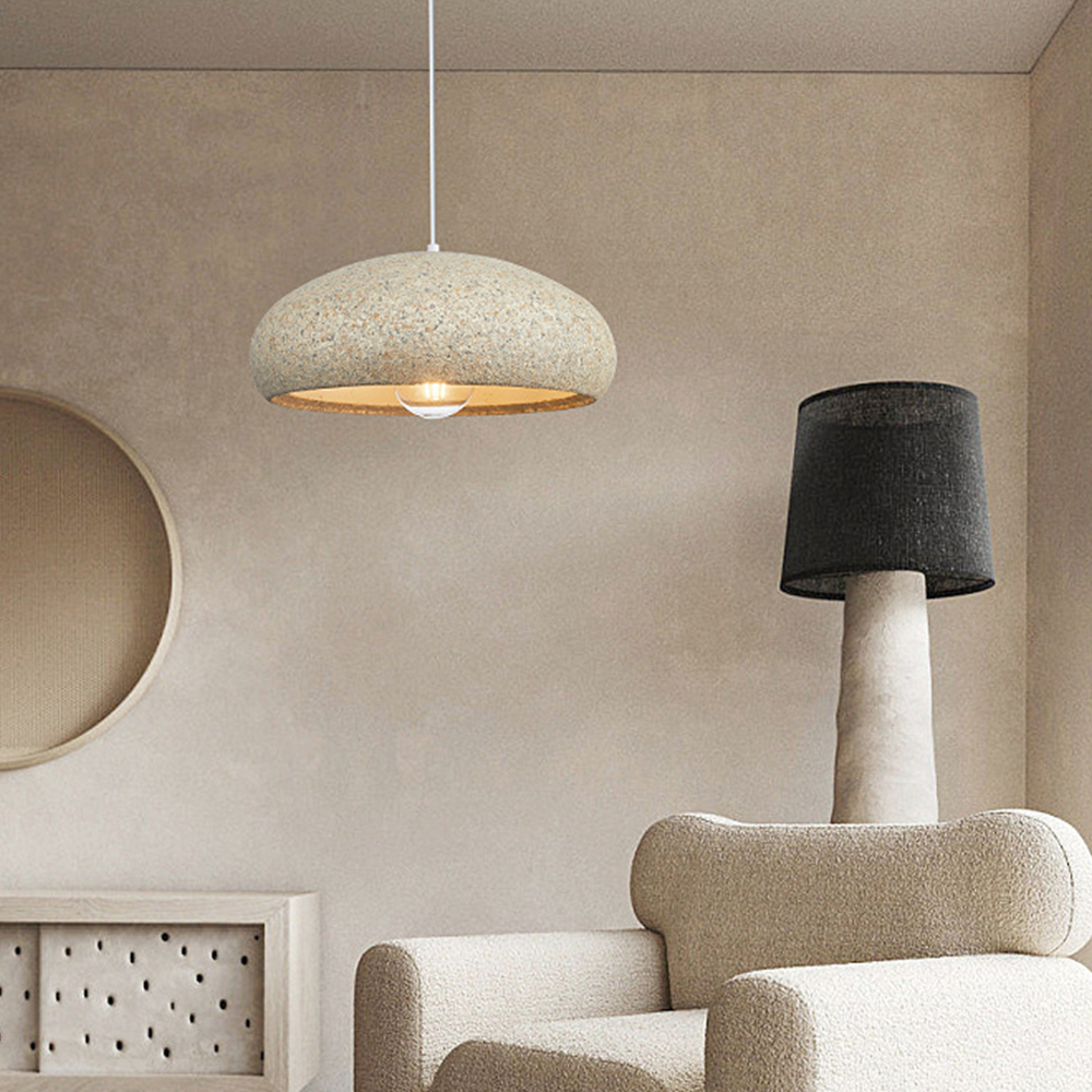 Creatieve Kom Vormige Star Dot Geel Wabi Sabi Pendant Light -Homdiy
