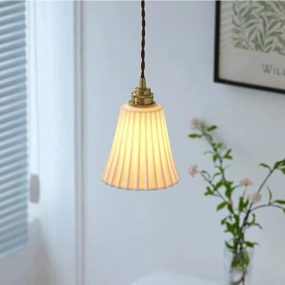 Modern Trumpet Ceramic Pendant Light -Homdiy