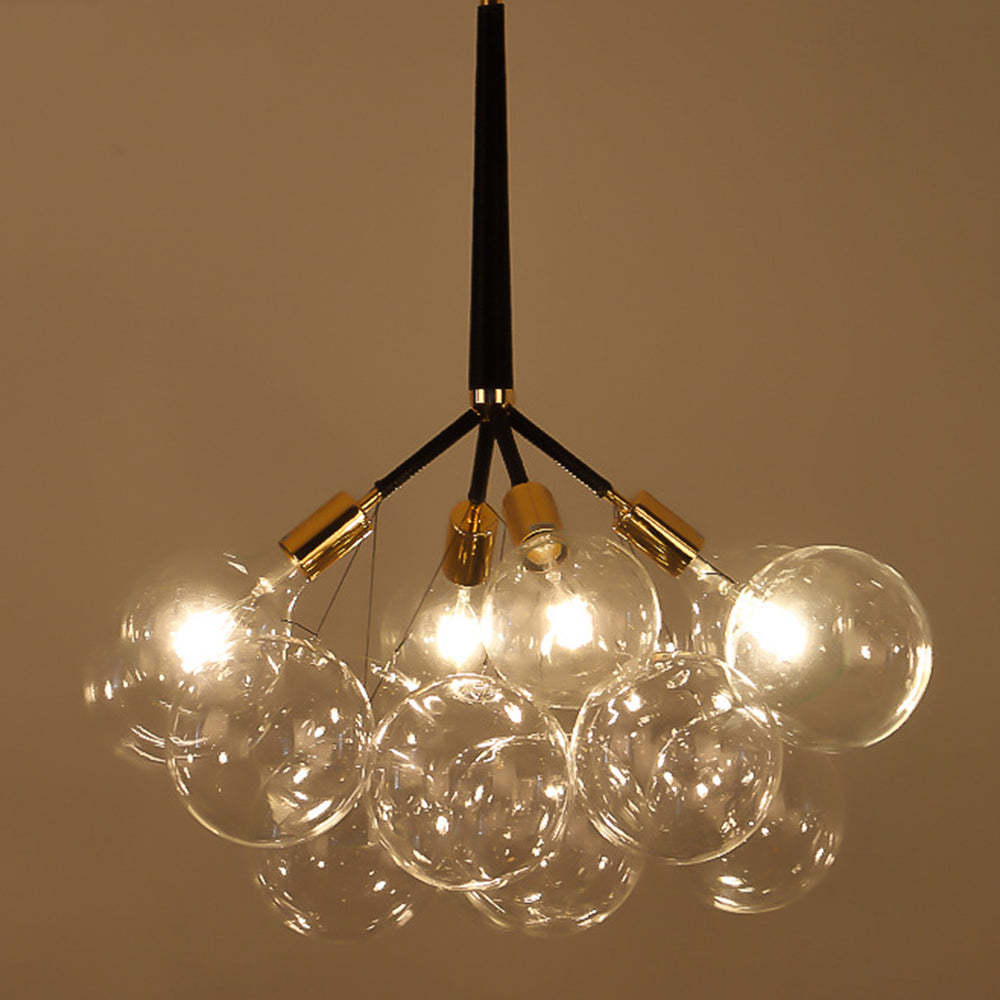 Modern Glass Bubble Chandelier for Living Room -Homdiy