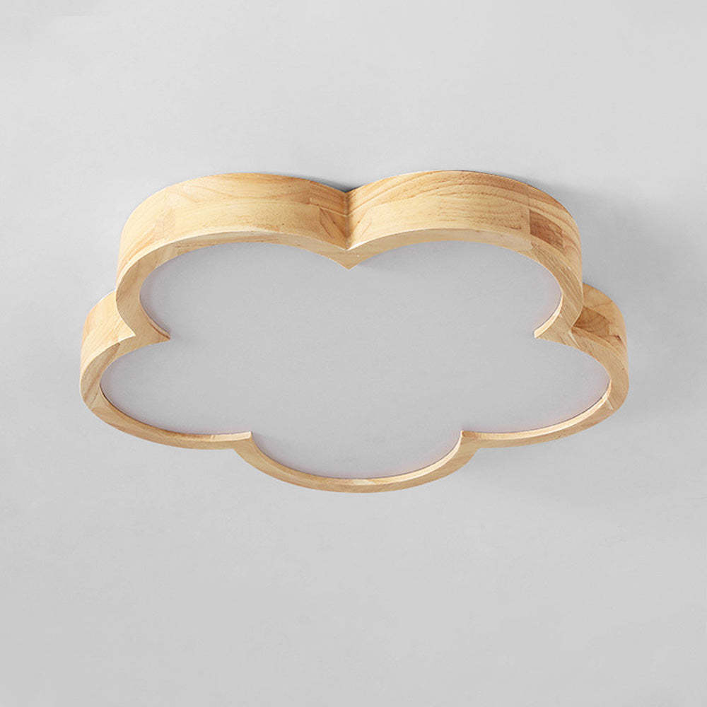 Simple Flower-Shaped Living Room Flush Mount Ceiling Light -Homdiy