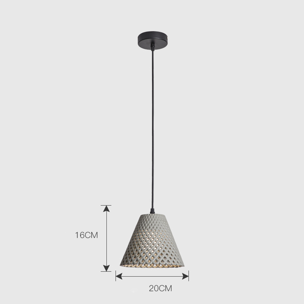 Black White Grey Pendant Cone Hanging Ceiling Lamp -Homdiy