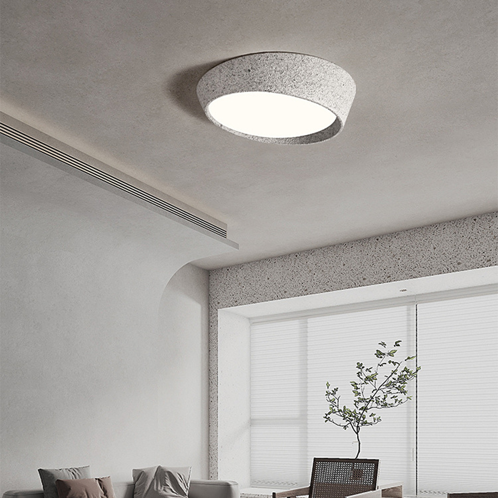 Nordic Half Moon Shaped Flush Ceiling Light For Living Room -Homdiy