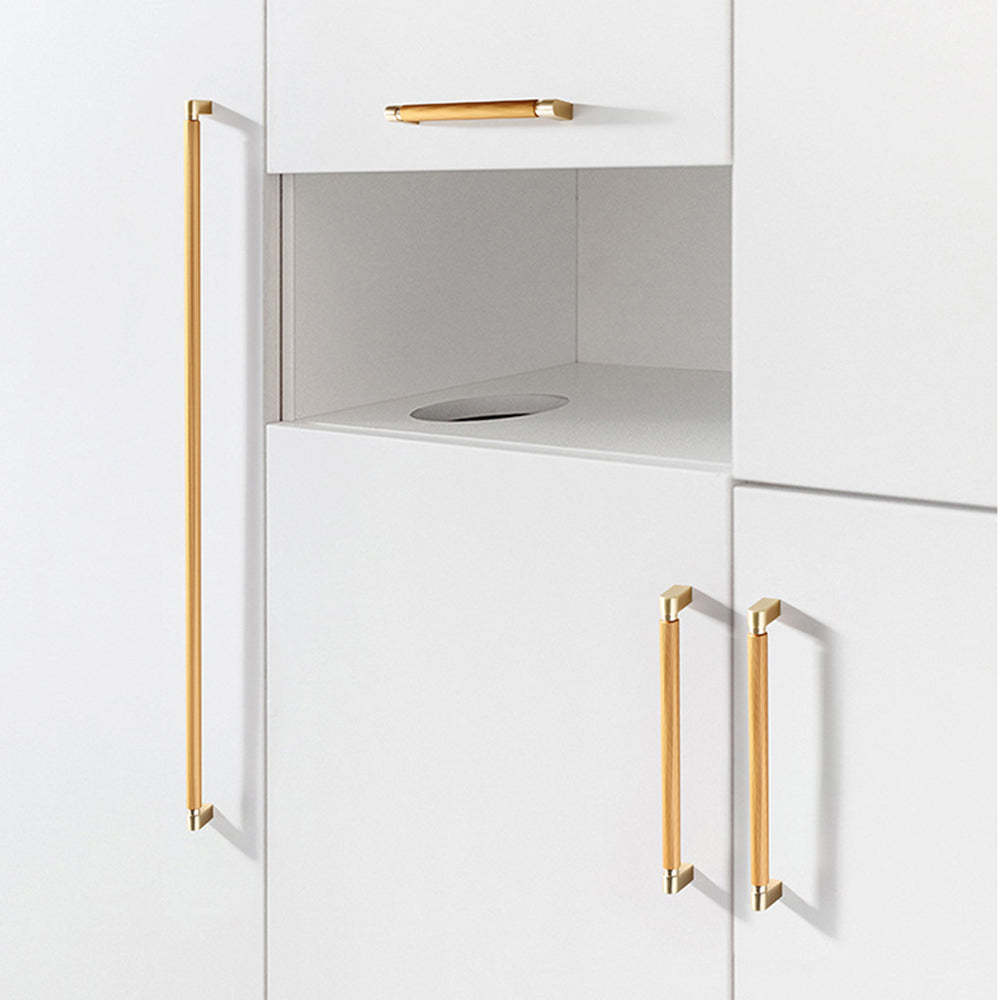 Two-Color Splicing Aluminum Alloy Cabinet Handles -Homdiy