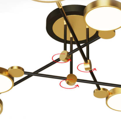 Modern Luxurious Metal LED Living Room Ceiling Light   SKU 未定