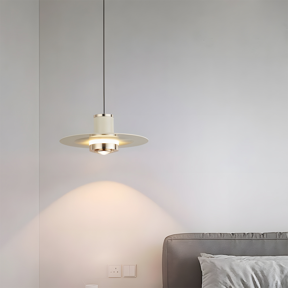 Sleek Acrylic Metal LED Hanging Light For Kitchen Ceiling Fixture