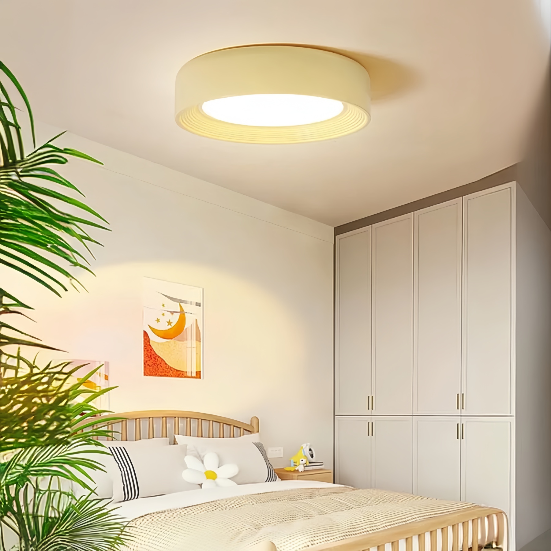 [Copy]Round Flush Mount Creative Bedoom LED Ceiling Light