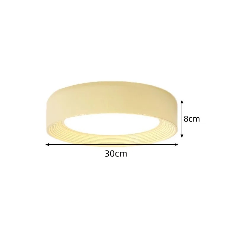 Flush Mount Cream Style Acrylic Bedoom LED Ceiling Light