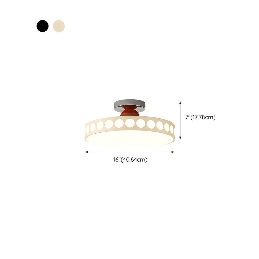 [Copy]Flush Mount Cream Style Acrylic Bedoom LED Ceiling Light