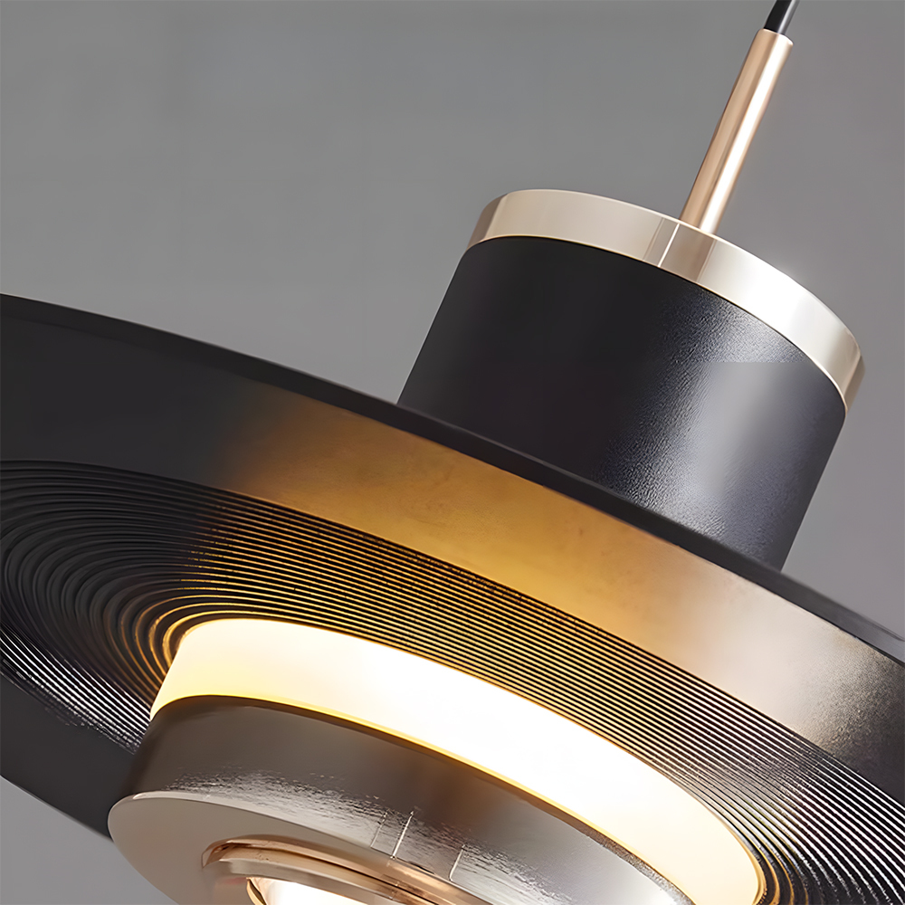 Sleek Acrylic Metal LED Hanging Light For Kitchen Ceiling Fixture