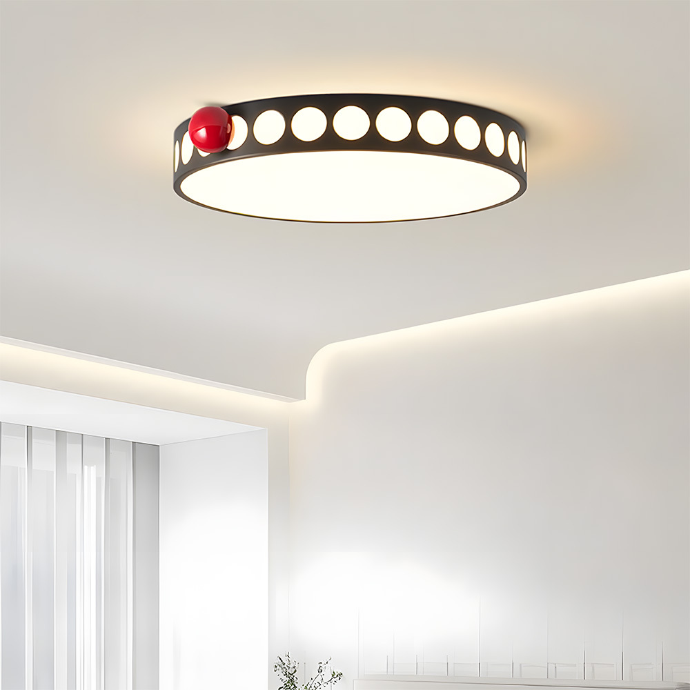 [Copy]Flush Mount Cream Style Acrylic Bedoom LED Ceiling Light