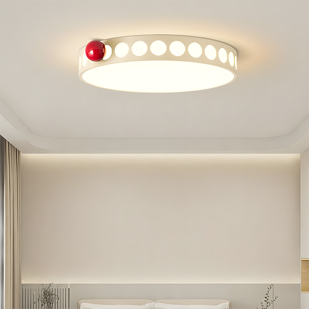 [Copy]Flush Mount Cream Style Acrylic Bedoom LED Ceiling Light