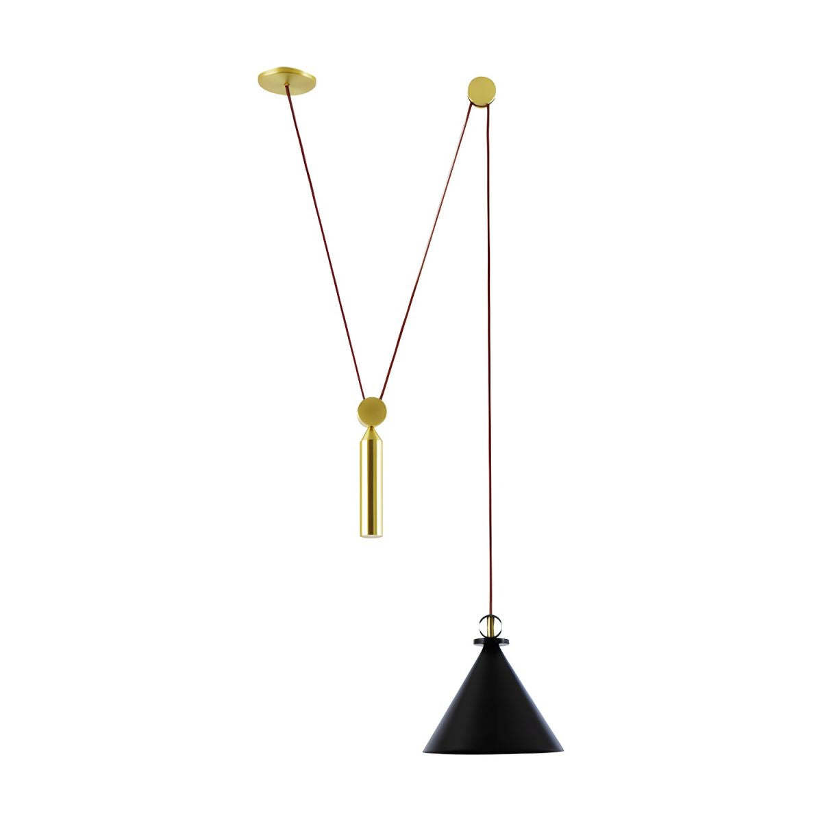 Design Cone Pulley Pendant Light -Homdiy