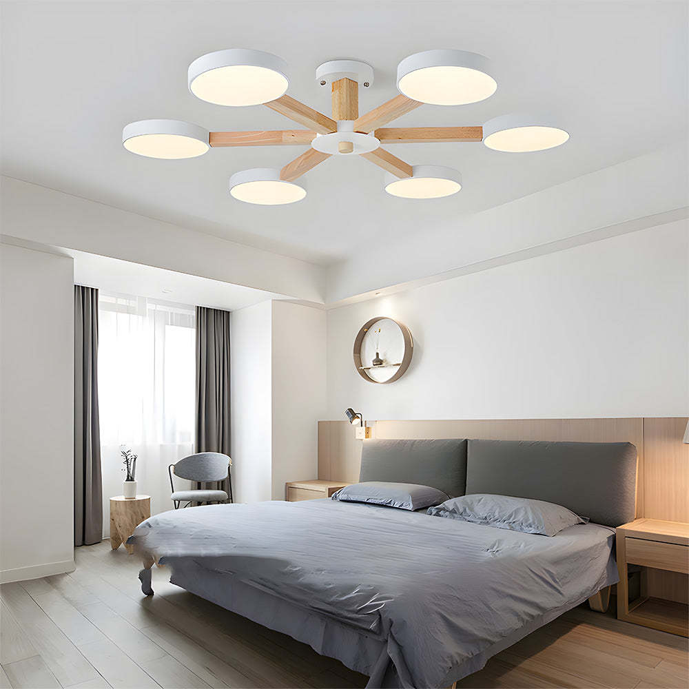 Nordic Multi-Ring LED Ceiling Light for Living Room