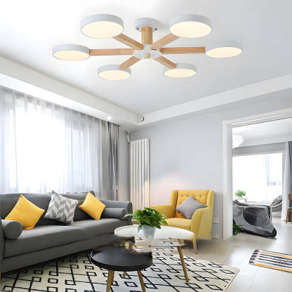 Nordic Multi-Ring LED Ceiling Light for Living Room