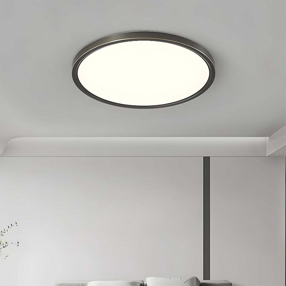 Modern simple ultra-thin copper LED ceiling lights | Lampsmodern