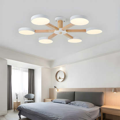 Nordic Multi-Ring LED Ceiling Light for Living Room