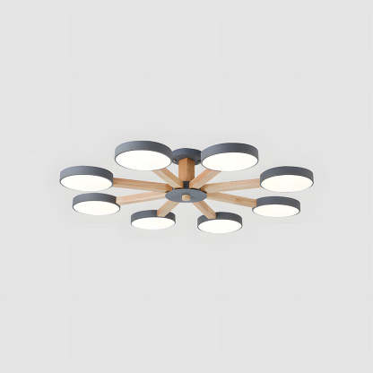 Nordic Multi-Ring LED Ceiling Light for Living Room