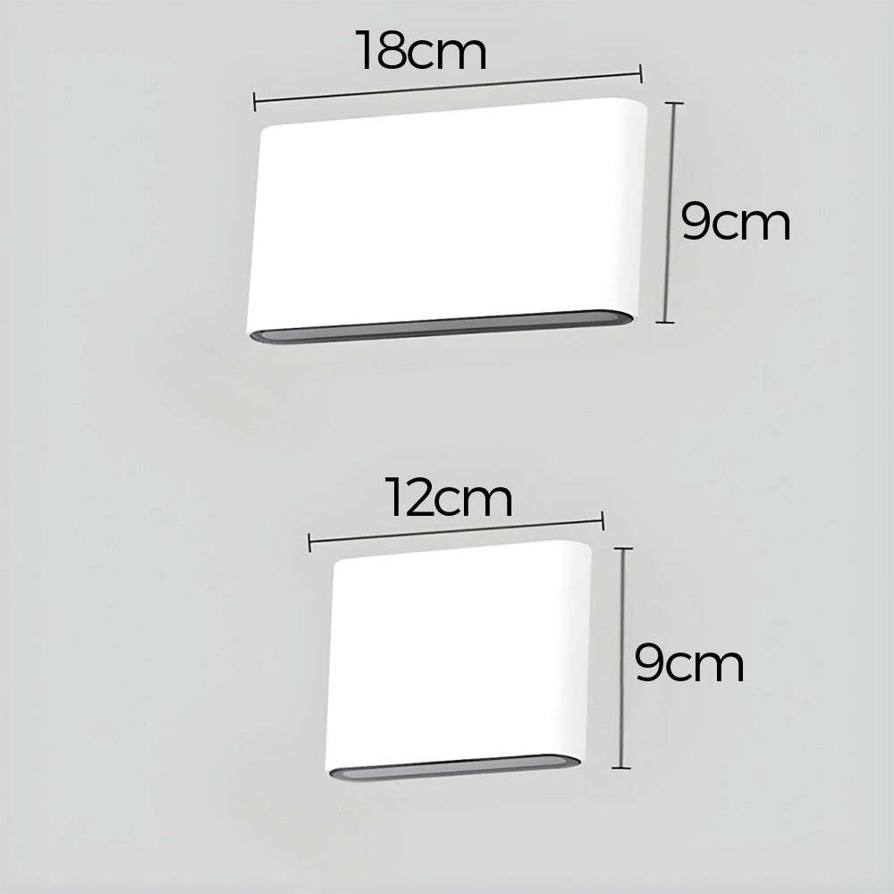 Modern Waterproof Aluminum Up Down Outdoor Wall Light