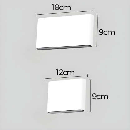 Modern Waterproof Aluminum Up Down Outdoor Wall Light