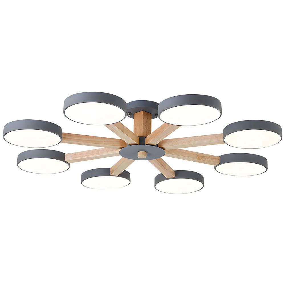 Nordic Multi-Ring LED Ceiling Light for Living Room
