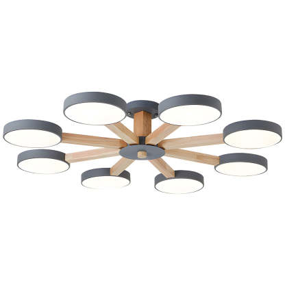 Nordic Multi-Ring LED Ceiling Light for Living Room