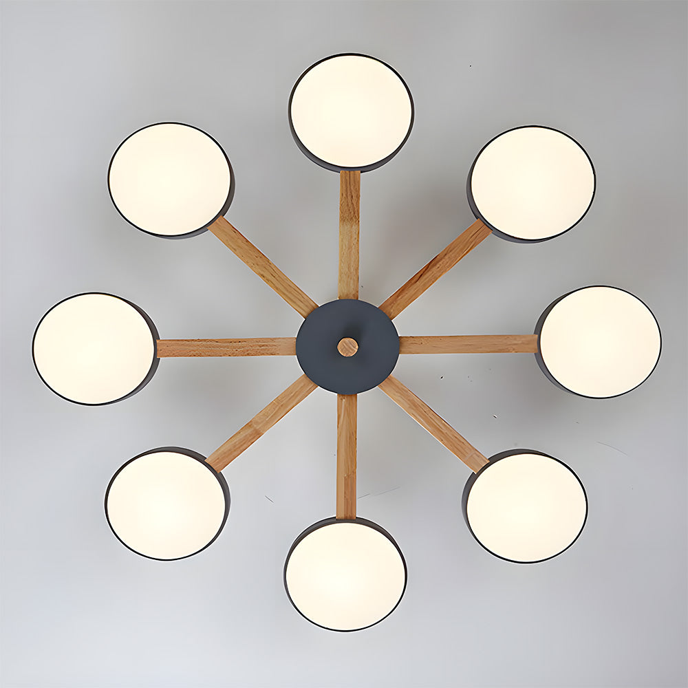 Nordic Multi-Ring LED Ceiling Light for Living Room