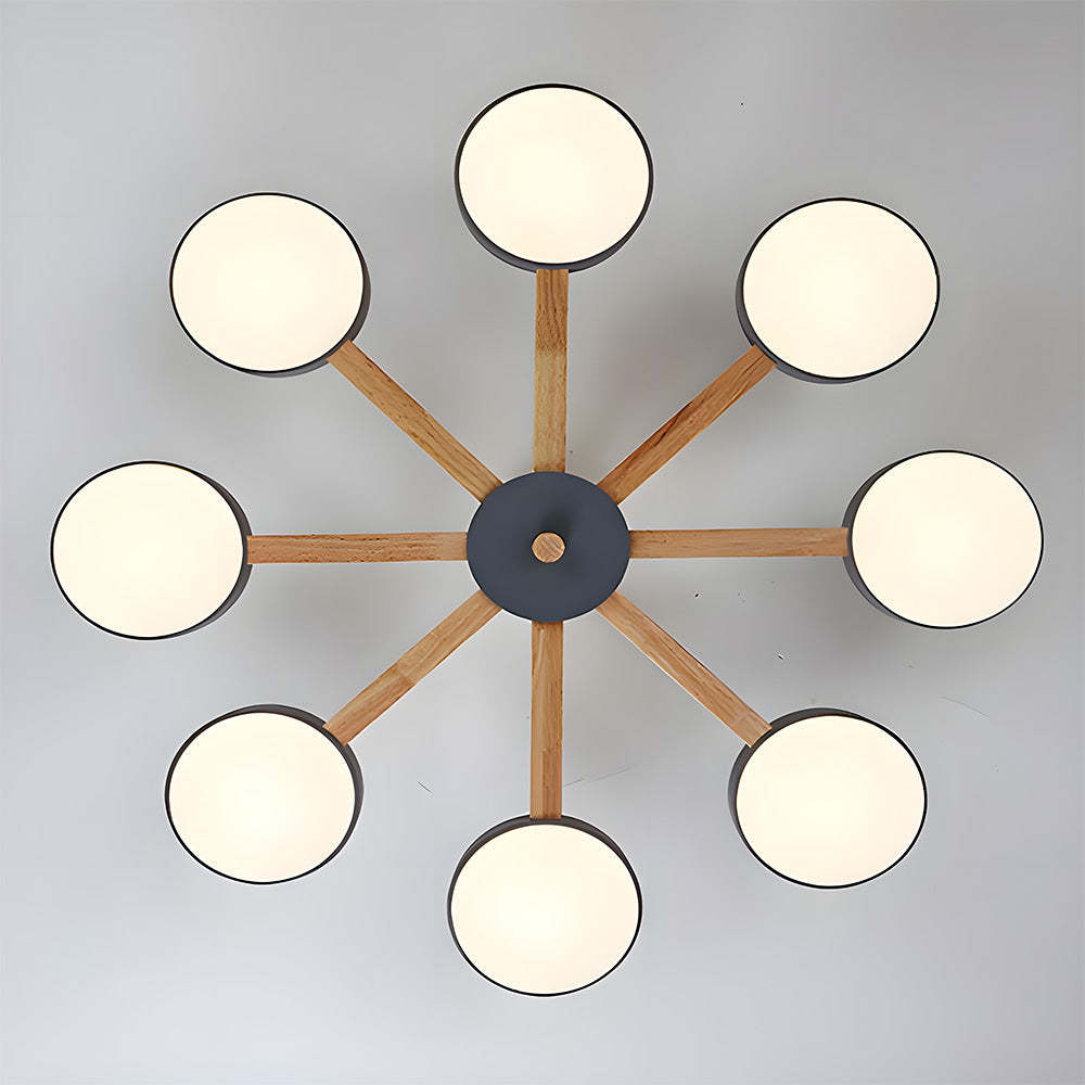 Nordic Multi-Ring LED Ceiling Light for Living Room