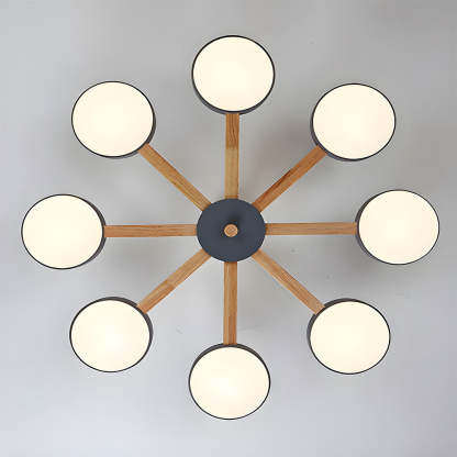 Nordic Multi-Ring LED Ceiling Light for Living Room