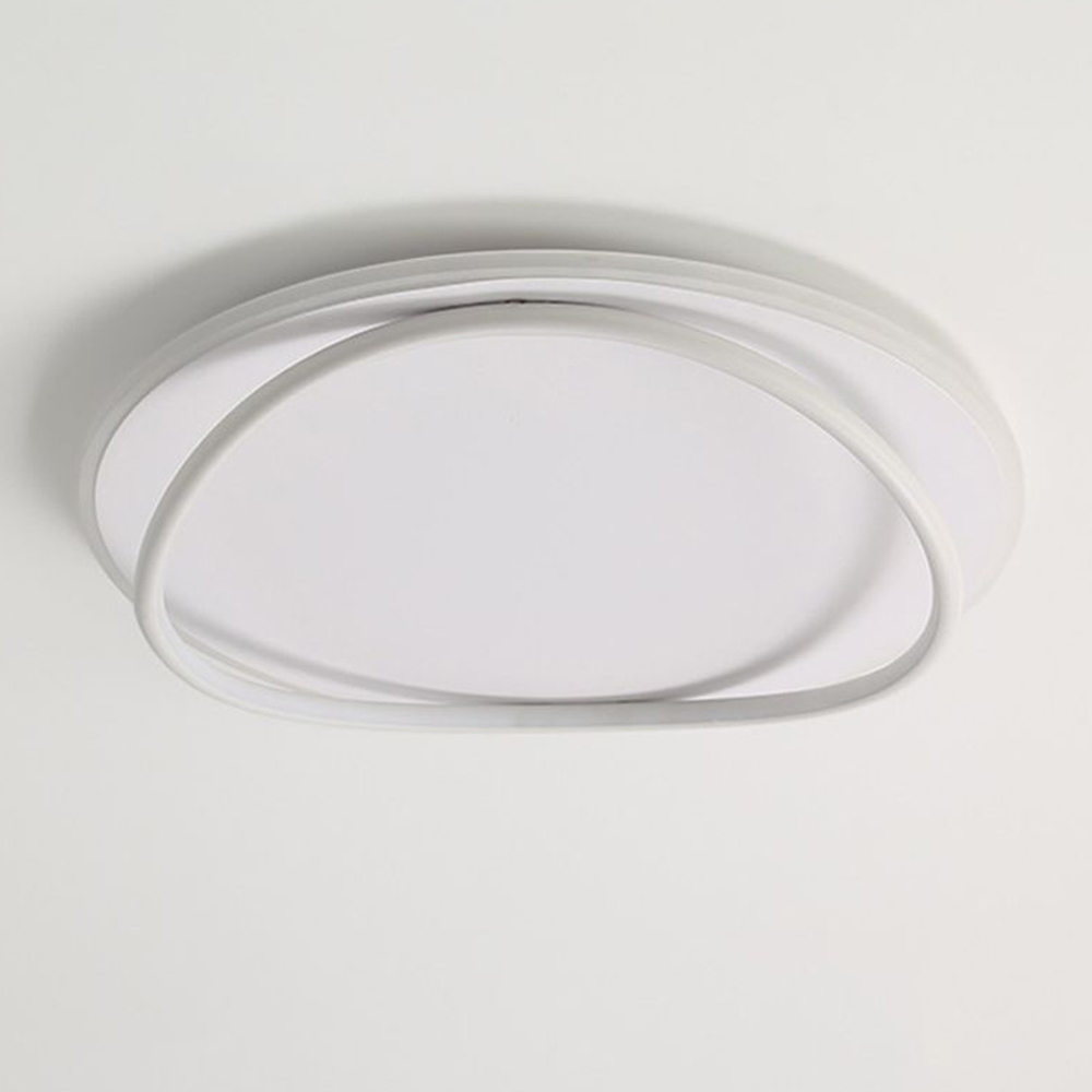 Round Simple LED Bedroom White Ceiling Lights