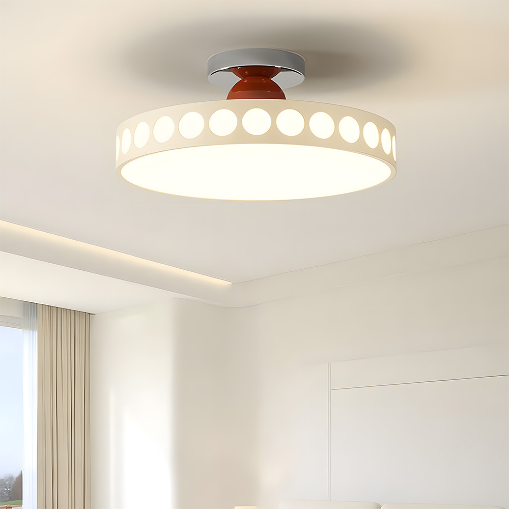 [Copy]Flush Mount Cream Style Acrylic Bedoom LED Ceiling Light