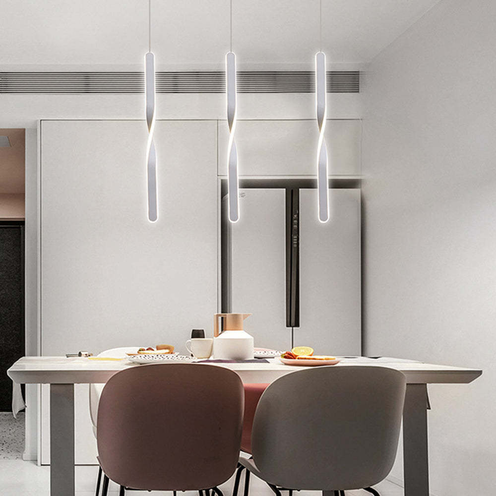 Minimalist Long Tube Shape LED Linear Pendant Light -Homdiy