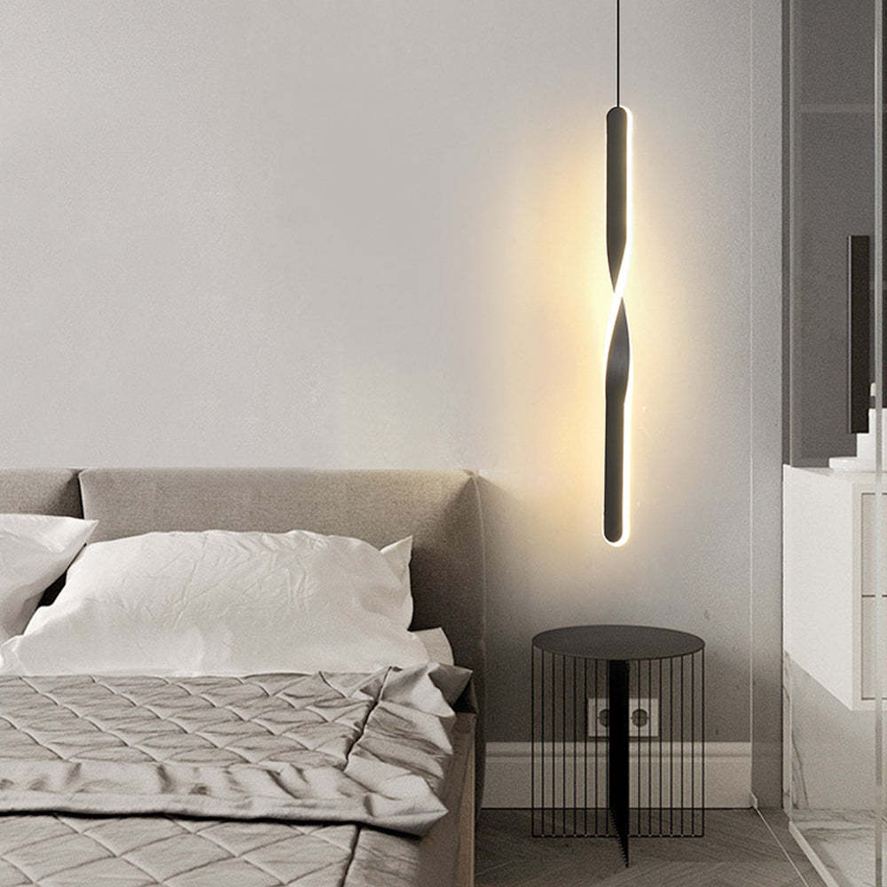 Minimalist Long Tube Shape LED Linear Pendant Light -Homdiy