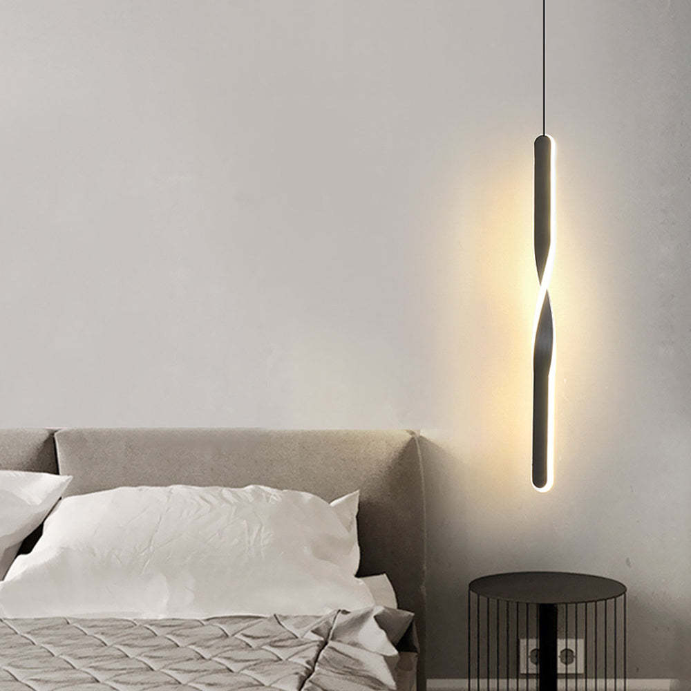 Minimalist Long Tube Shape LED Linear Pendant Light -Homdiy