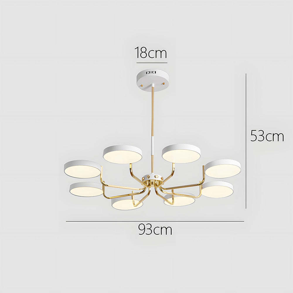 Nordic Iron LED Ceiling Light for Living Room