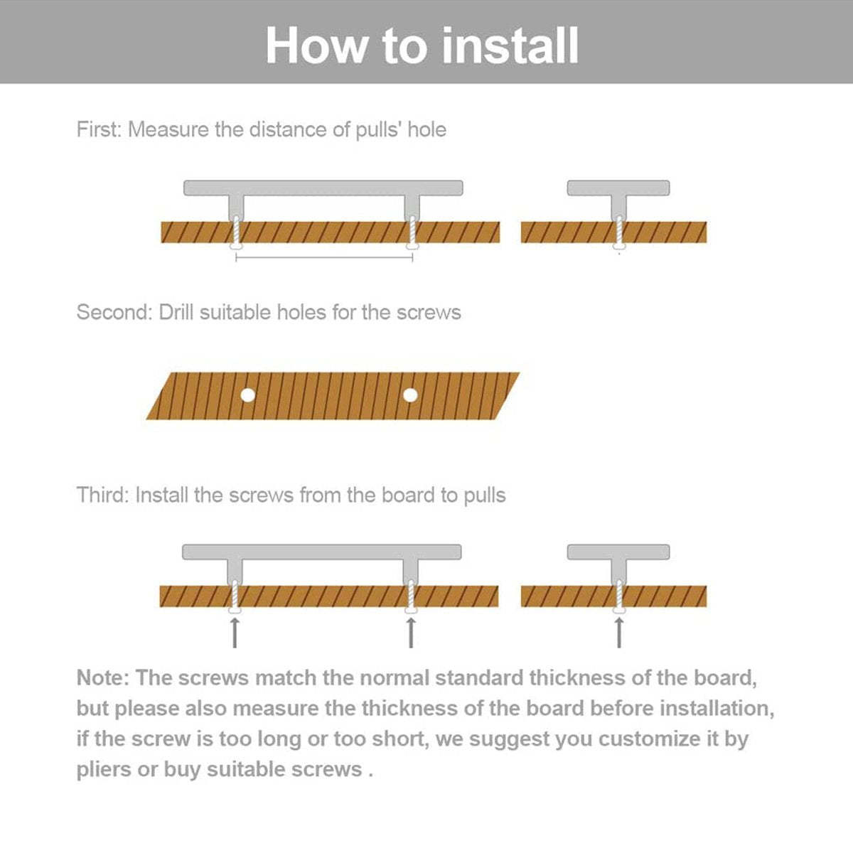 Brass Gold Square Bar Cabinet Drawer Pulls and Knobs -Homdiy