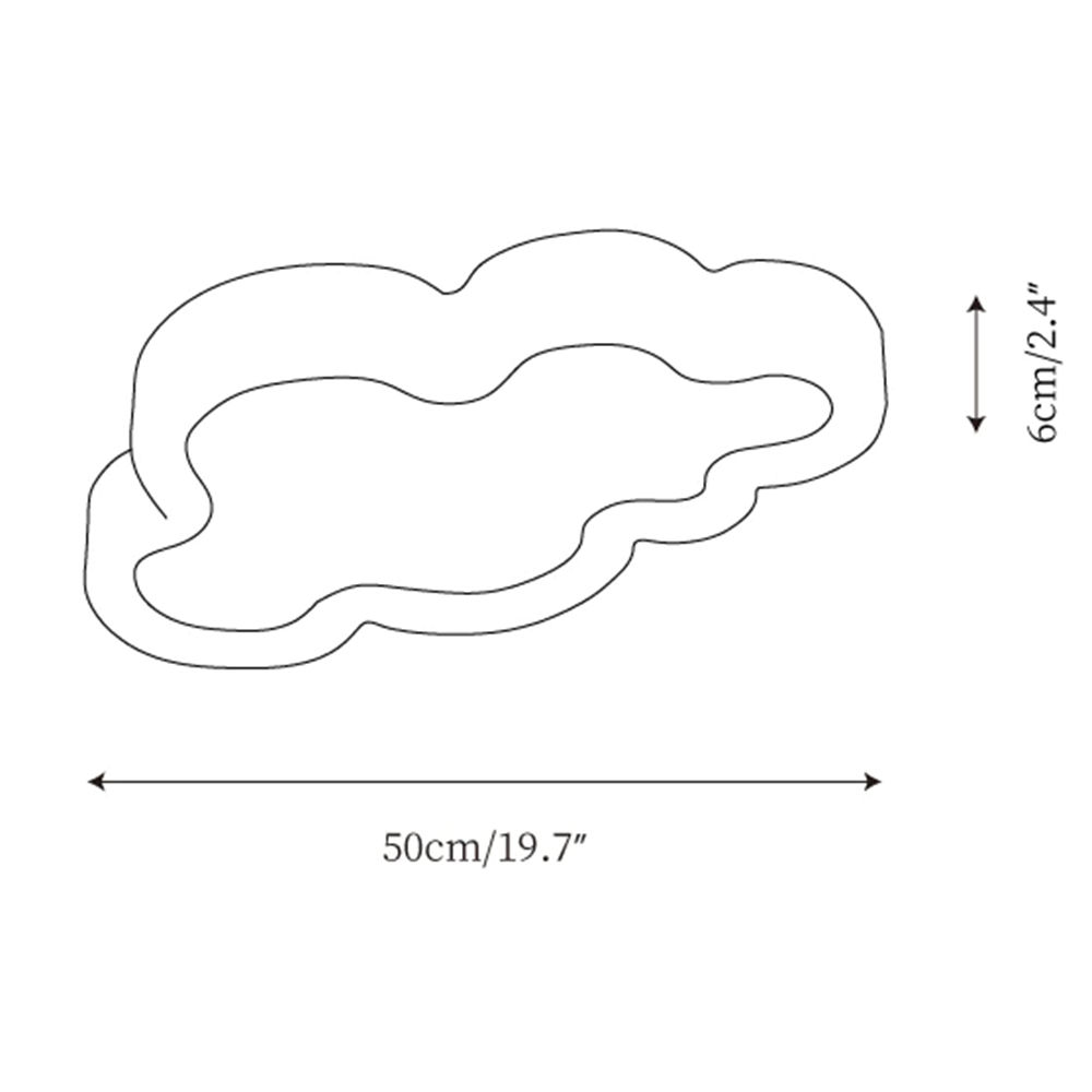 Crown Cloud Modern Ceiling Lamp -Homdiy