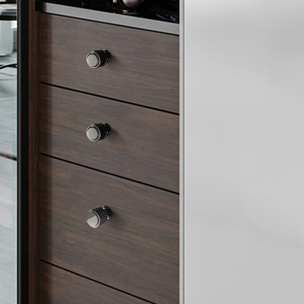 Shiny Modern Zinc Alloy Titanium Gold Black Door Handles