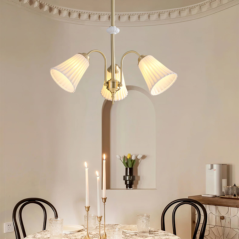 Medieval Ceramic Trumpet Chandelier -Homdiy