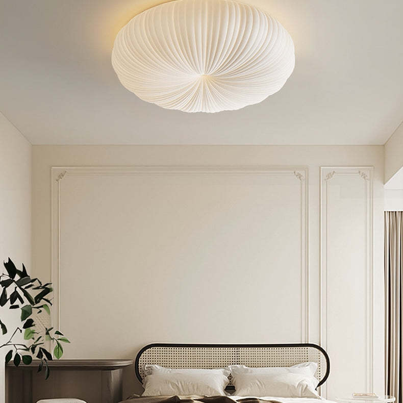 Minimalist Shell Round LED Flush Mount Ceiling Light -Homdiy