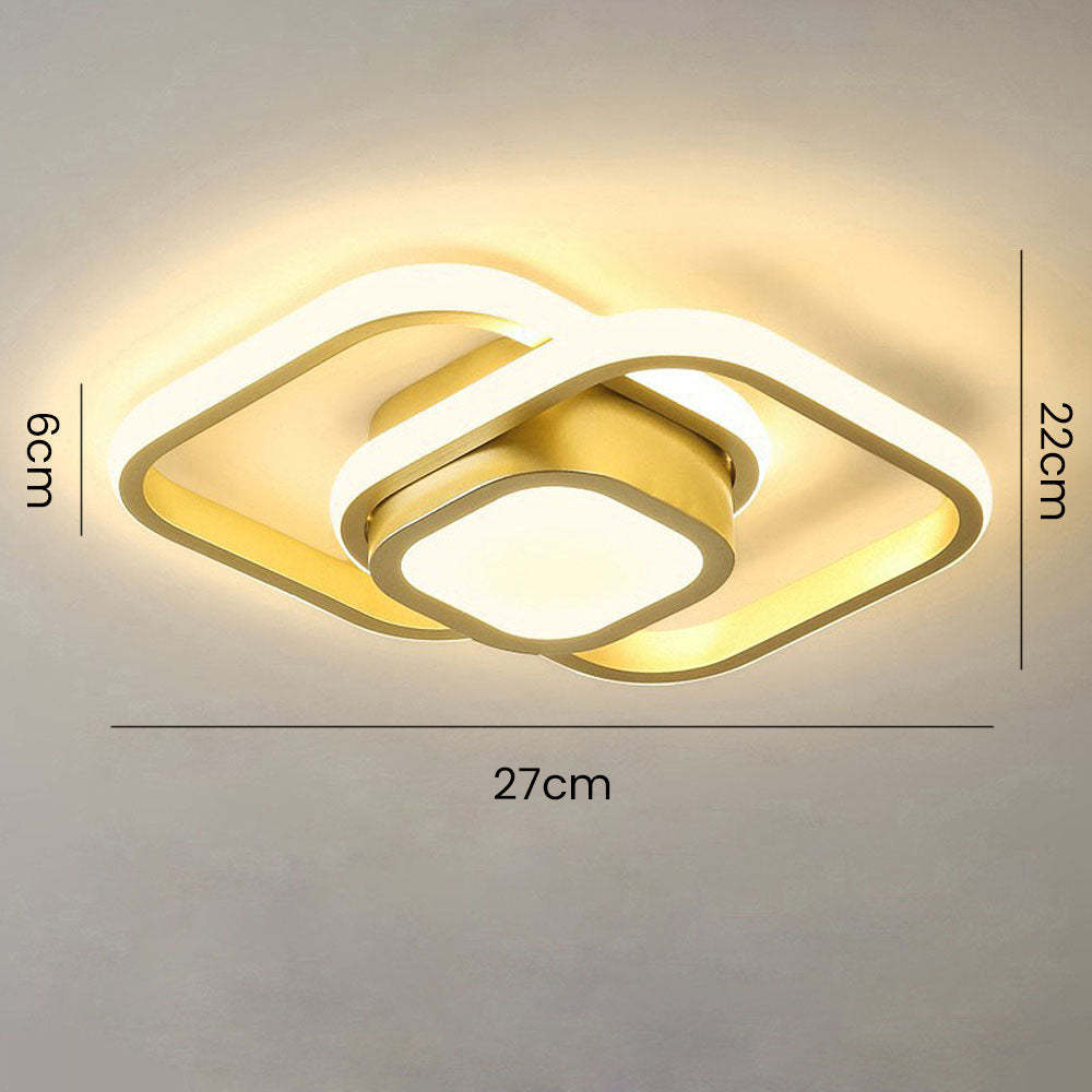 Minimalist Double Ring LED Ceiling Lamp