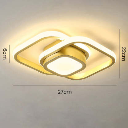 Minimalist Double Ring LED Ceiling Lamp