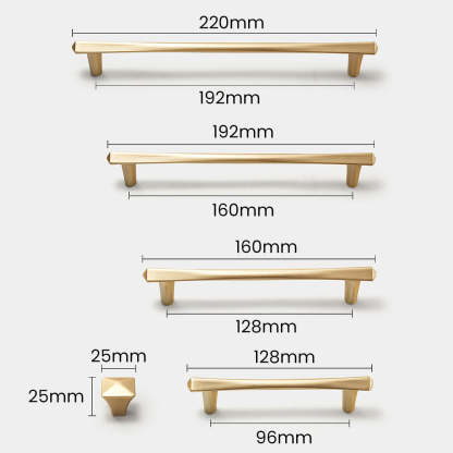 Nordic Style Gold Black Cabinet Dresser Pull Knobs