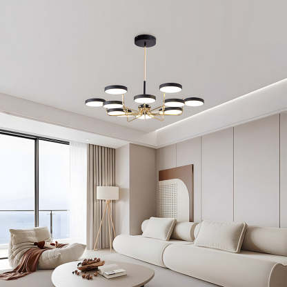 Nordic Iron LED Ceiling Light for Living Room