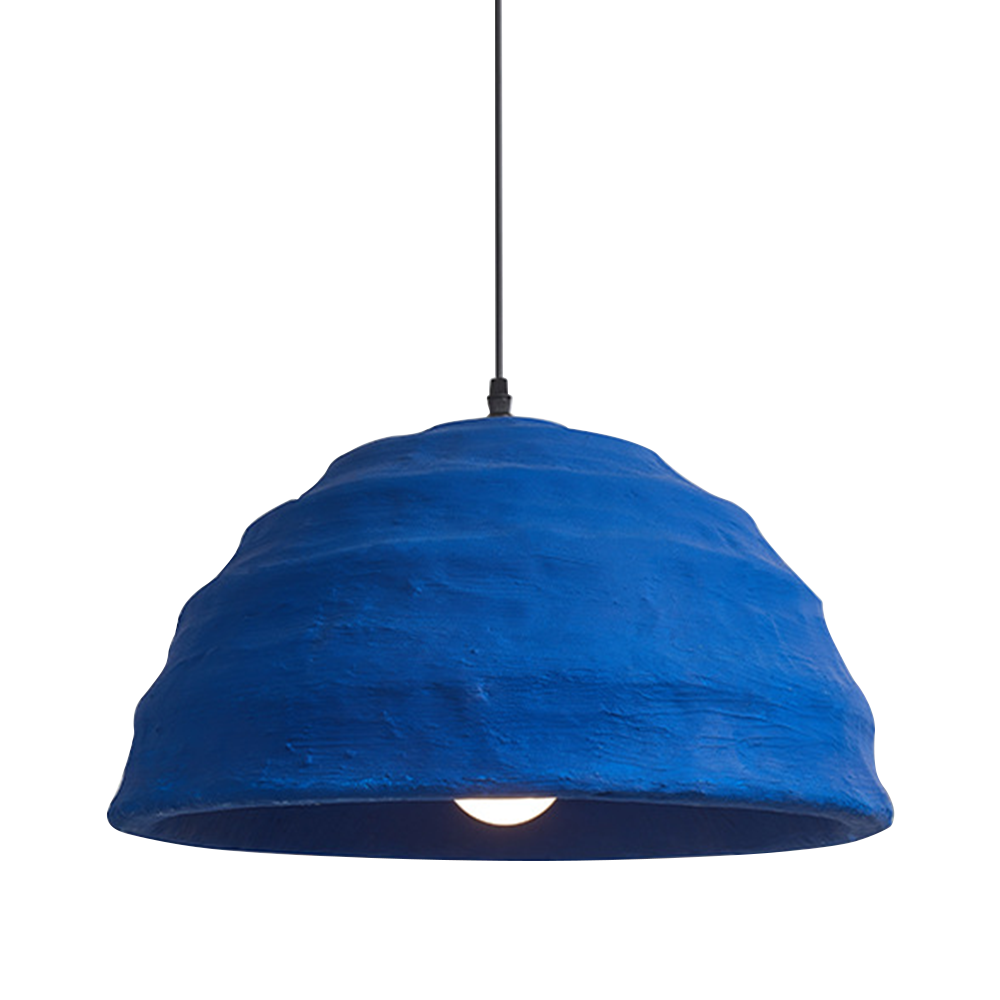 Wabi Blue Ceramic Pendant Light For Living Room -Homdiy