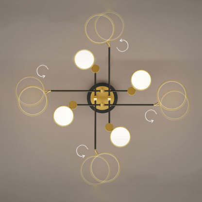 Modern Luxurious Metal LED Living Room Ceiling Light   SKU 未定