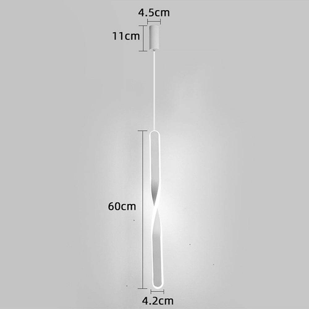 Minimalist Long Tube Shape LED Linear Pendant Light -Homdiy